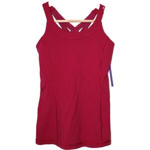Womens Lululemon Athletica Enhearten Tank Top Berry Rumble Red Athletic Size 6